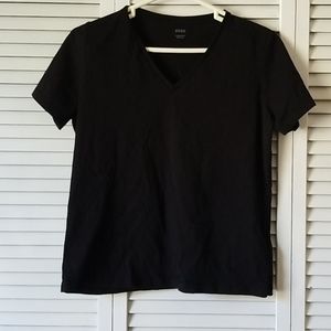 Black Relaxed Fit Women's T-Shirt